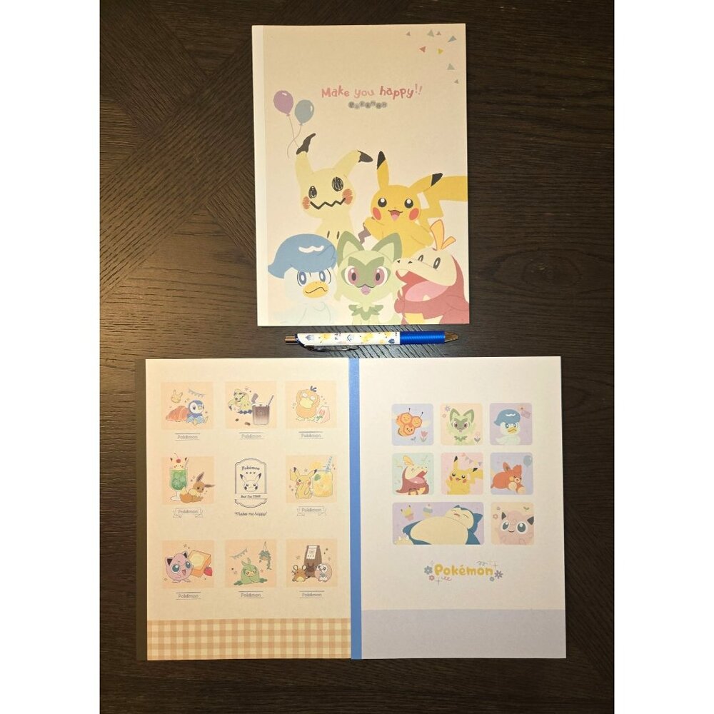 From my trip to Japan: Pokemon Pen and Lot of 3 Notebooks‎